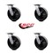 Service Caster 8 Inch Glass Filled Nylon Wheel Swivel Caster Set with Roller Bearings SCC SCC-30CS820-GFNR-4 - alternate 4
